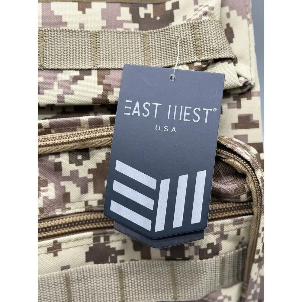 East West USA Tactical Backpack Desert Camo MOLLE Military Bag NWT RTC509